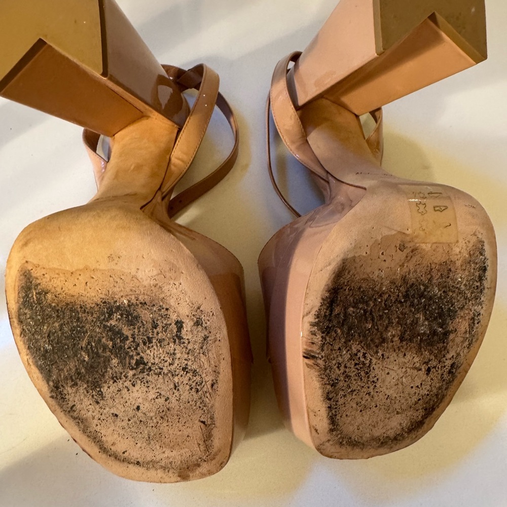 LOUIS VUITTON PLATFORM SANDAL SIZE 38.5 - Picture 8 of 8